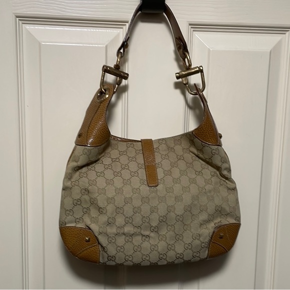 Jackie Bardot Nailhead Gucci Shoulder Bag - Picture 7 of 11